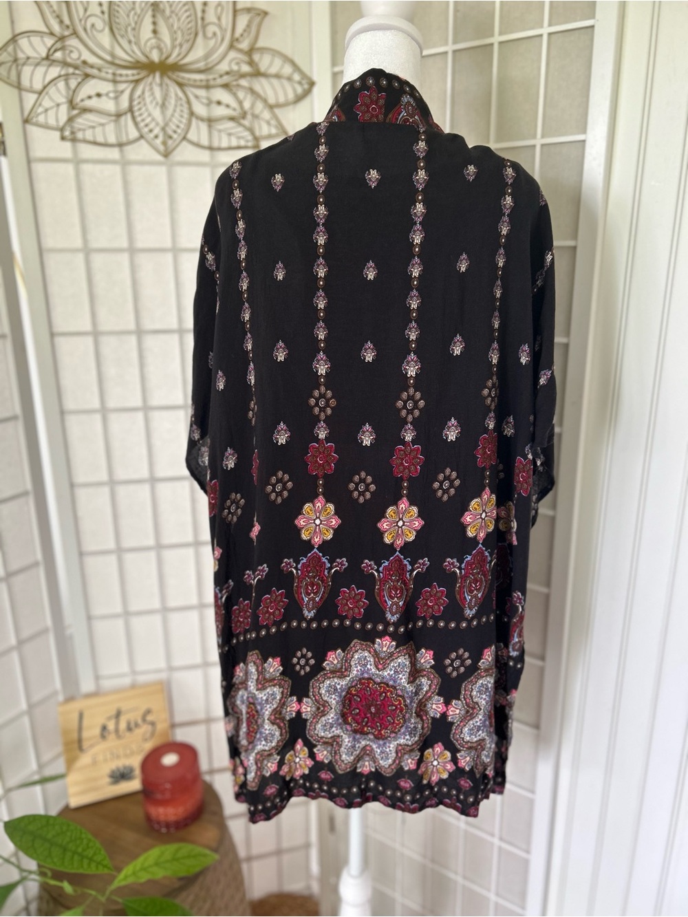 Filly Flair Boho Kimono & Lace Back Tunic Tank 2-Piece Bundle - Picture 9 of 9